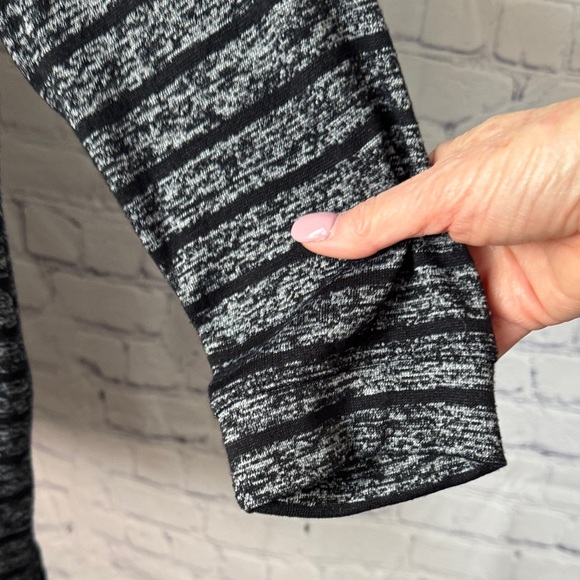 Calvin Klein Charcoal & Black Striped Hooded Pullover - Picture 5 of 9